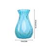 Gradient Glass Vase with Geometric Faceted Design Flower Vase for Wedding Centerpiece Arrangements Home Office Decor Floreros