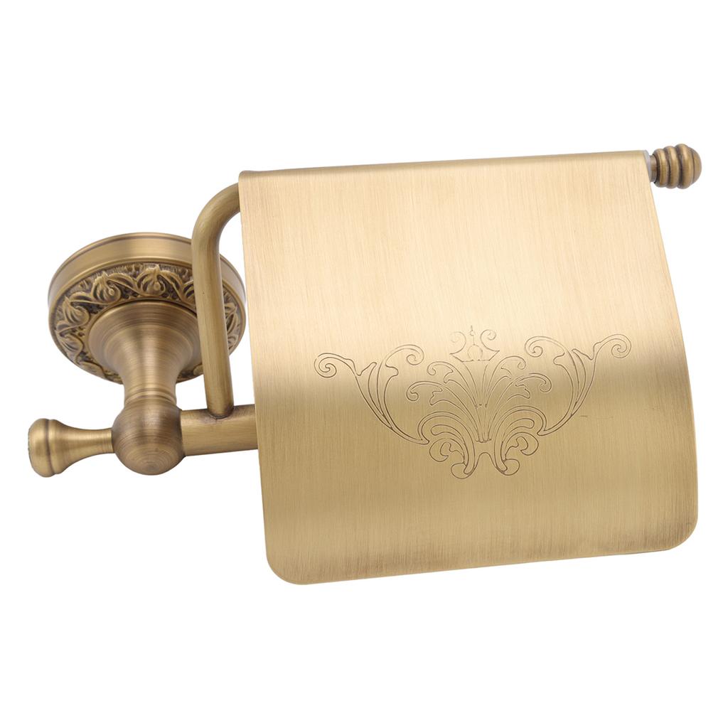 Paper Towel Holder Antique Wall Mounted Copper Stainless Steel Tissue Roll Storage Hanger for