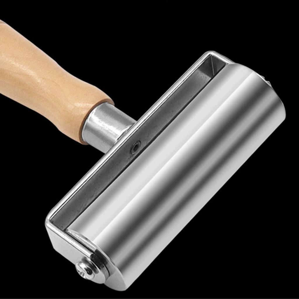 26mm 60mm 100mm Leather Press Edge Roller Wooden Handle Leather Rolling Craft Roller Seam Roller Leather Edge Creaser