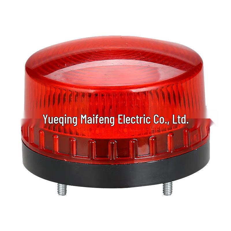 Светодиодный стробоскоп LTE-5061: Постоянный, Мигающий, Звуковой и Бесшумный, Совместимый с 12В, 24В, 220В.