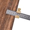 30cm Steel Ruler Woodworking Marking Locator Measuring Tool with Brass Slide Block