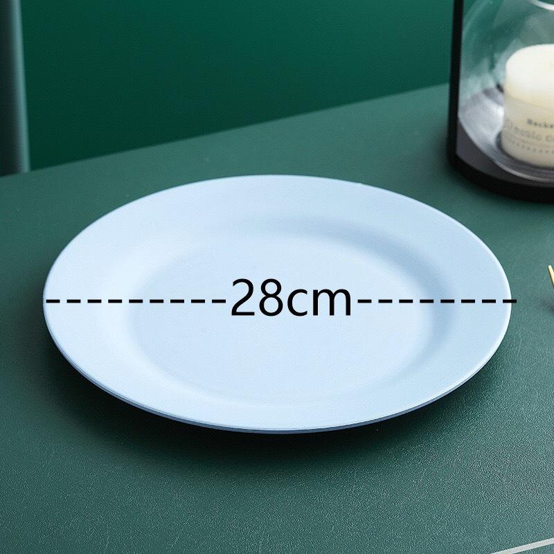 28 см Пшеничная соломенная тарелка для обеда Тарелка для пиццы Тарелка для стейка Западная еда Большая тарелка Десертная тарелка Посуда