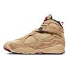 Rui Hachimura x Air Jordan 8 Retro SE Черные мужские кроссовки Samurai Tan Twine Gym-Red DO2496-700