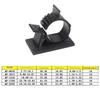 10Pcs Self-Adhesive Cable Organizer Clips Adjustable Cable Tie Mounts  Desk Cable Management