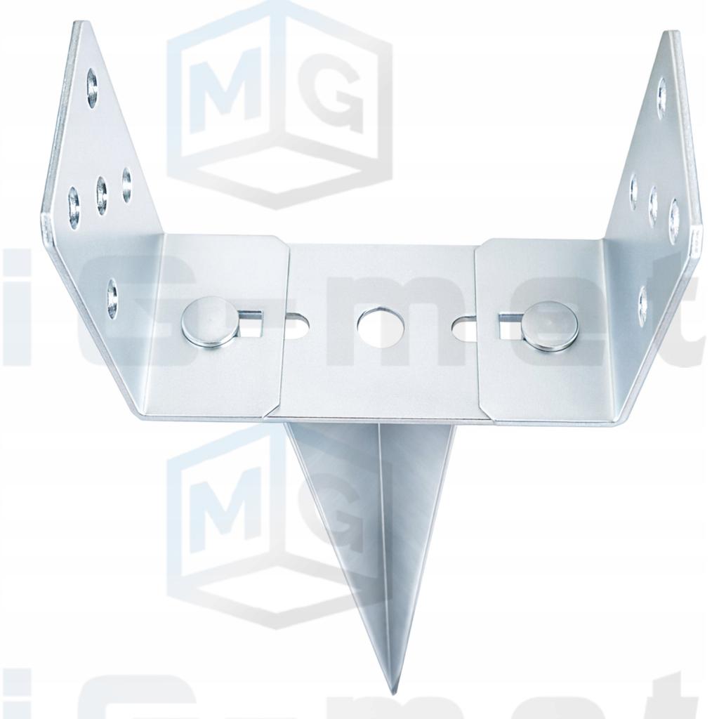 Adjustable Post Base, Hammered, Anchor 0-160X700