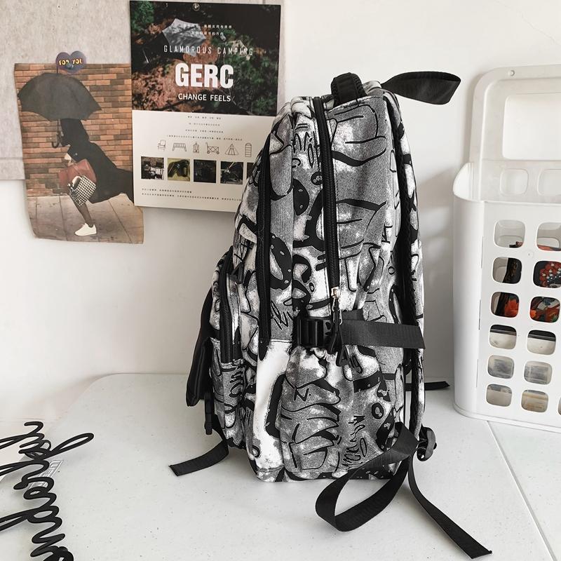 Backpack Women's Large Capacity Student Backpack Men's Bag Junior High School Student Schoolbag