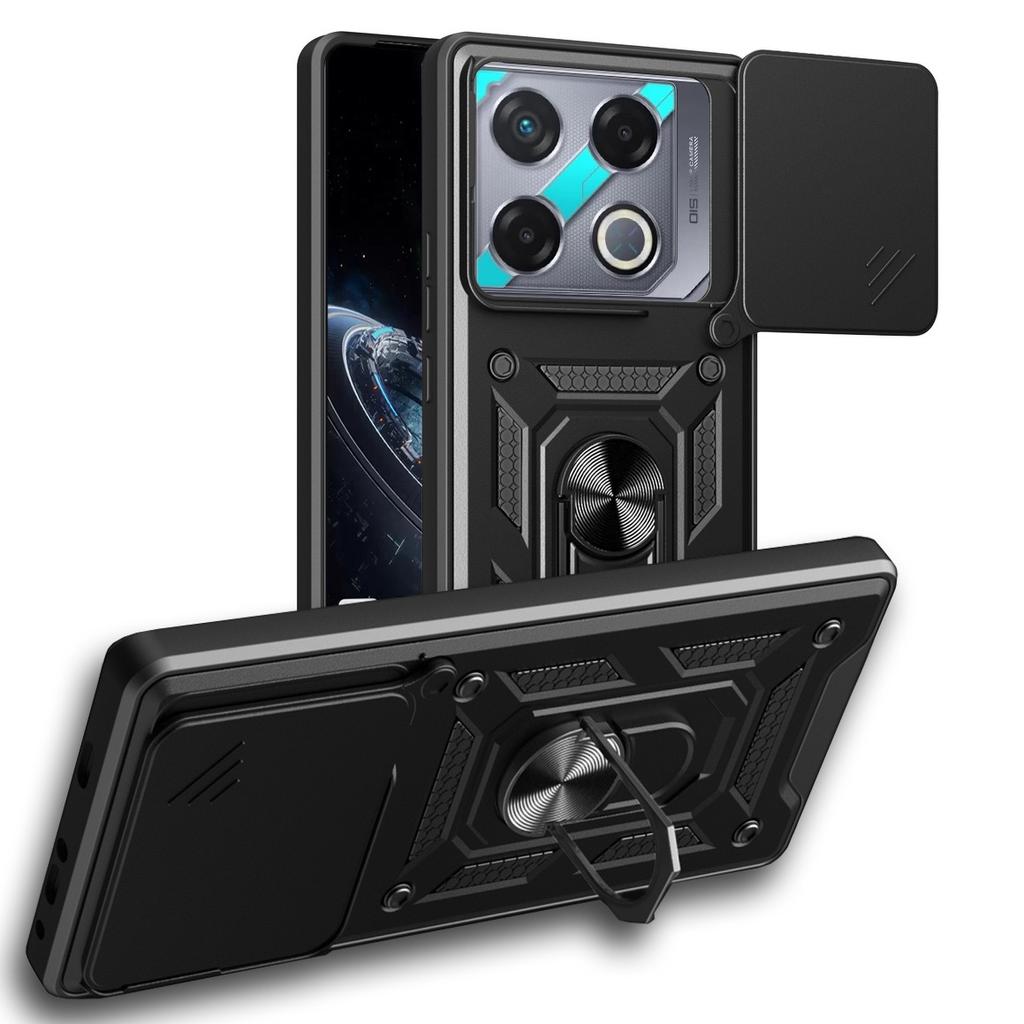 Военный защитный чехол для камеры INFINIX GT 20 Pro GT20 Pro Infinix Note 40 Pro + Note 40 Pro Note40 Hybrid Ring Stand Противоударный чехол