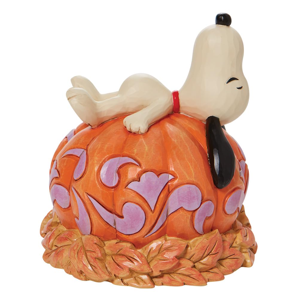 enesco Jim Shore Halloween Snoopy on Pumpkin Figure 6008966