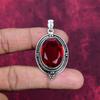 Garnet Pendant Gemstone Jewelry, 925 Solid Sterling Silver Pendant, Handmade Jewelry Birthstone Pendant, Gift For Love