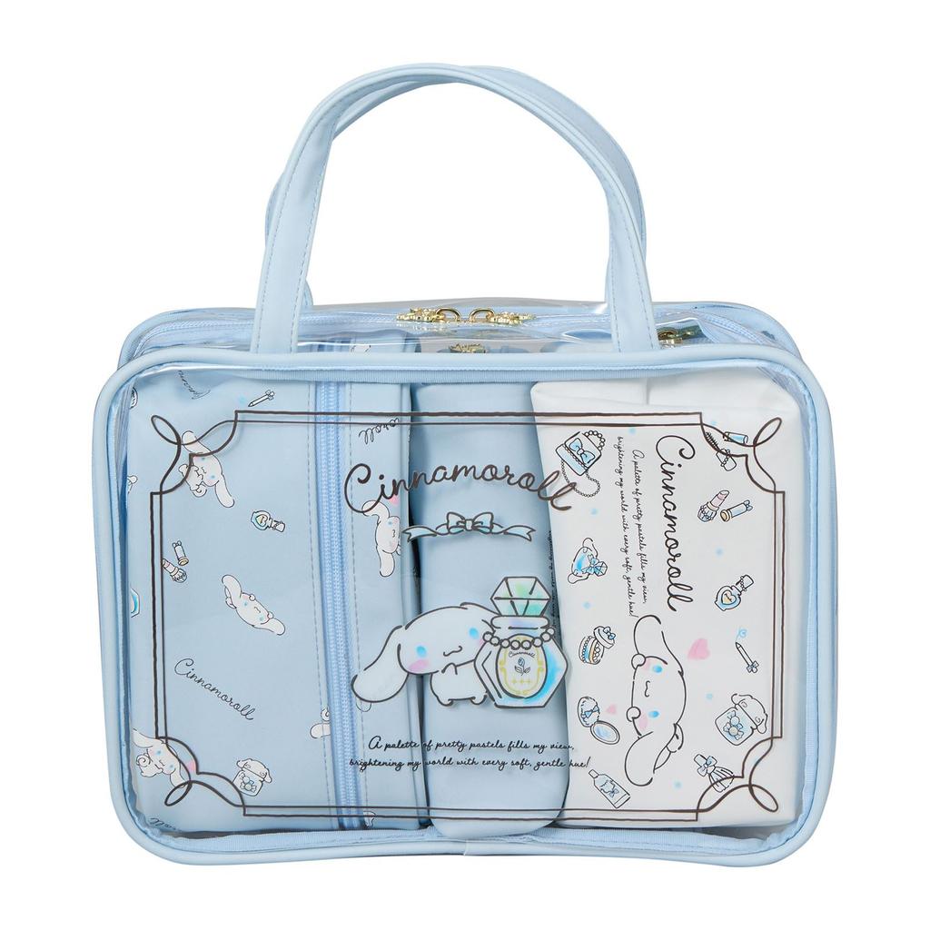 Travel Pouch Clear Travel Sanrio Blue Cinnamoroll [Sifre] Set, Pouch, Pouch, Characters, SA19. Cosmetics,
