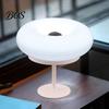 Wireless Donut Lamp RGB Wall Lamp, Rechargeable Touch Control Night Light with Remote, Multi Mode Strobe Dimmable Color Changing Bedside Decor