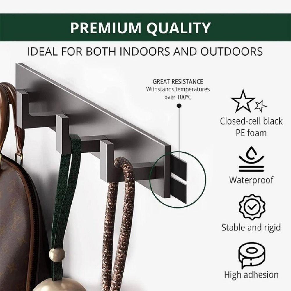 10M/Roll Green Film Black Double Sided Tape Sponge Strip Multifunctional PE Foam Tape 10/20mm Width Strong Self Adhesive