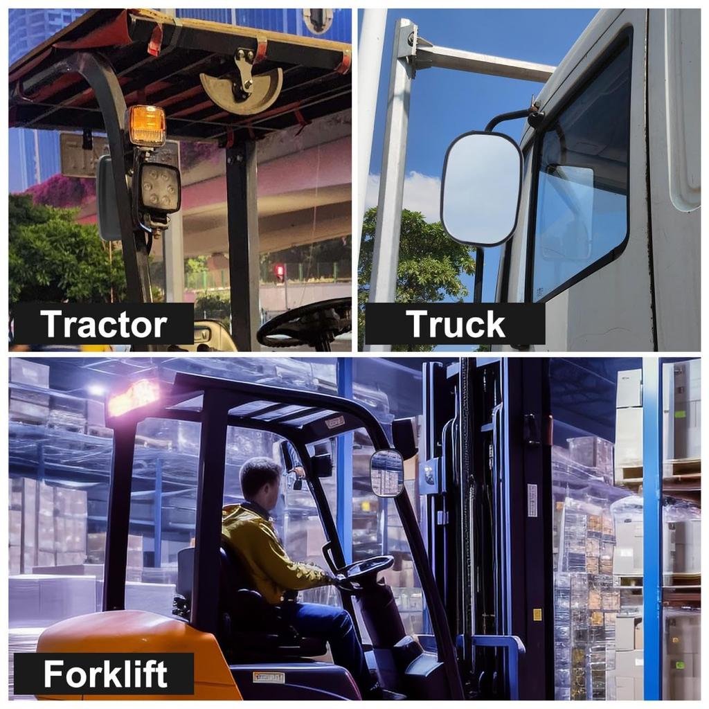 Xuzimaoyi Truck Universal Side Quick Installation Compatible with Farm and L x W Inches Mirror, Mirror, Trucks, Forklifts, Excavators, Tractors, 9.64