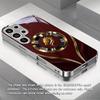 Creative high-end red lens dragon electroplated silver phone case for Samsung Galaxy S26 S25 S24 S23 S22FE Ultra Plus drop Cover