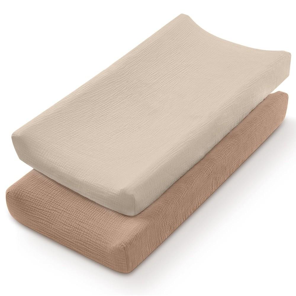 2PCS Ultra Soft Diaper Changing Pad Cover Reusable Diaper Changer Pad Diaper Changing Table
