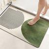 1pc 2D Flat Printing This Bathroom Light Luxury Style Mat This Multifunctional Mat Suitable for Kitchen And Bathroom, Also Suitable for Living Room An