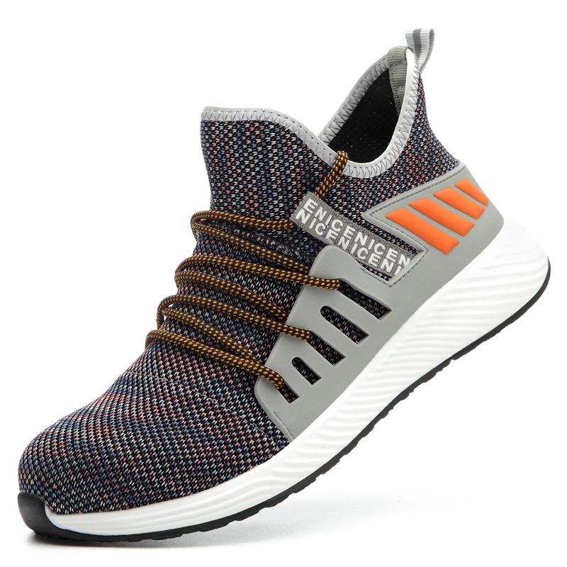 Обувь для страхования труда, ударопрочная и устойчивая к проколам, легкая и дышащая, удобная и модная защитная обувь