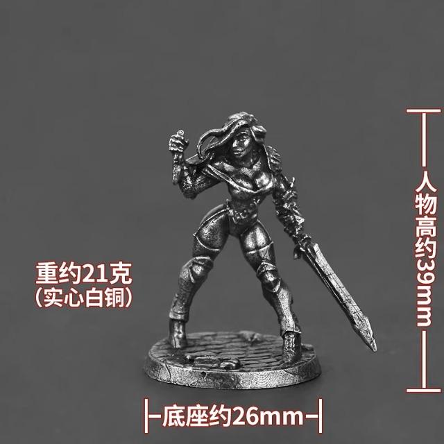Metal Soldier Action Figure Miniature Model Tabletop Game Desk Decor Toy for Men Home Ornament War Hobbyist Gift Collectible