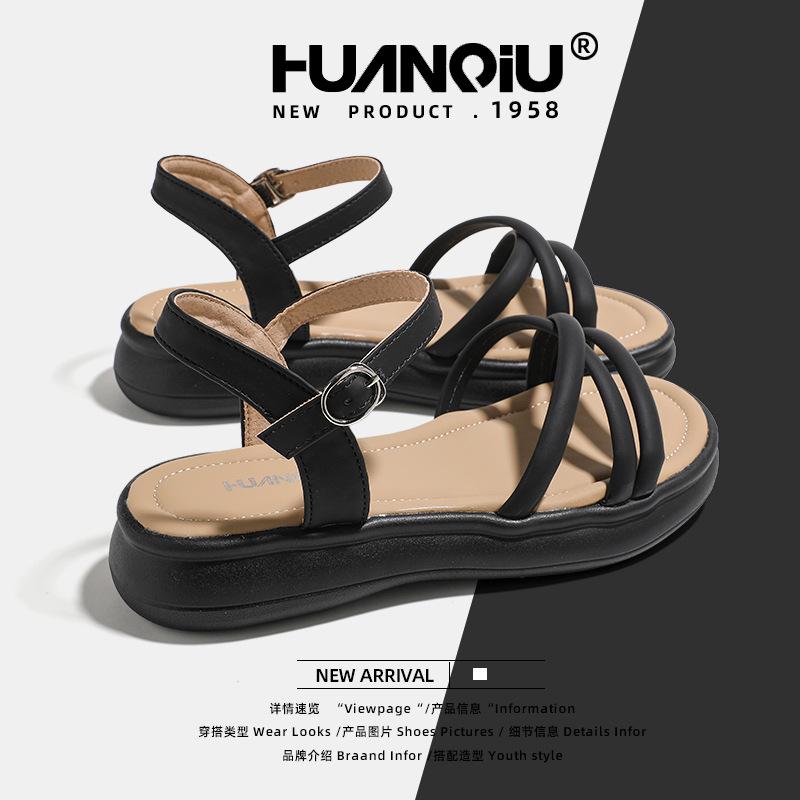 Глобальные сандалии на платформе женская верхняя одежда XHQ-GH109 весенние новые повседневные туфли с юбкой односложный пояс пляжная обувь