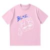 Hannah Bahng Blue HB Tshirt Men Women Cotton Quality Short Sleeve Tees Male Fashion Cartoon Graphic Oversized high quality soft
