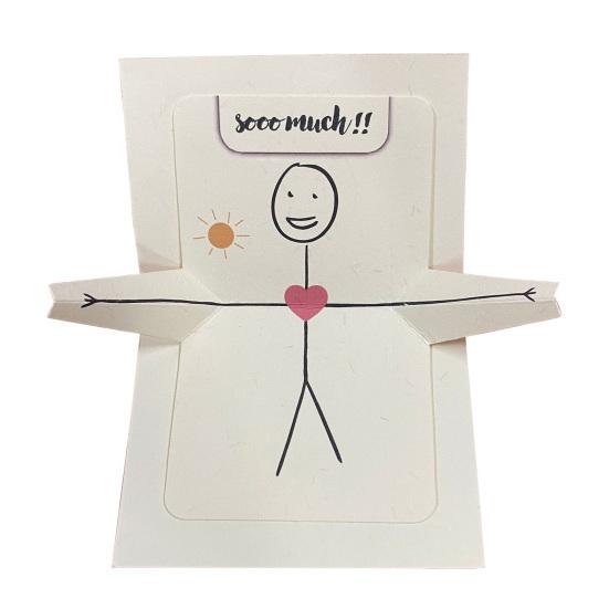 1/2/3 шт. Романтическая поздравительная открытка «Я люблю тебя», всплывающая 3D-открытка на годовщину, открытка-сюрприз для парня и девушки