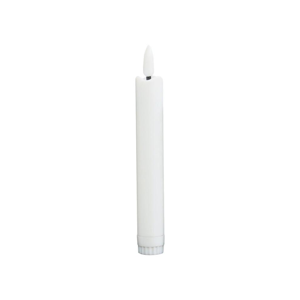 Long Stem LED Flameless Candles, Simulated Electronic Lights, Flickering Flame, Battery Operated, Safe for Home Decor, Wedding, Party, 4 Pack