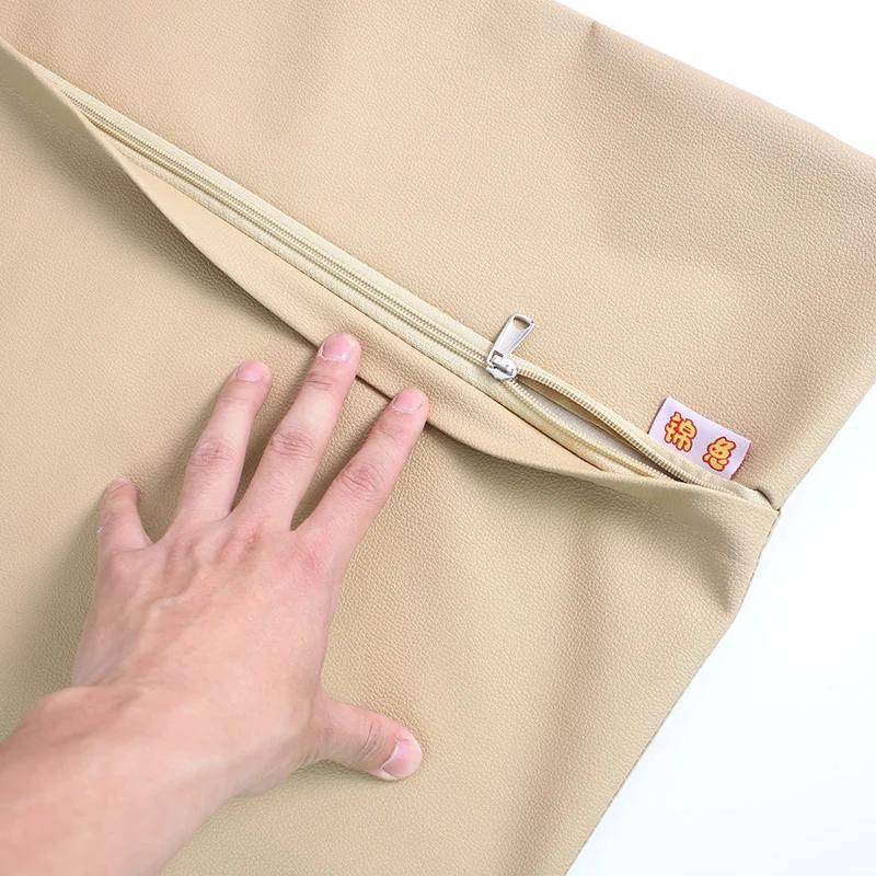 48X74cm 1pcs Waterproof Pu Leather Cushion Cover Sofa Chair Car Throw Pillow CaseOil-Proof Home Decor Pouf Pillowcase