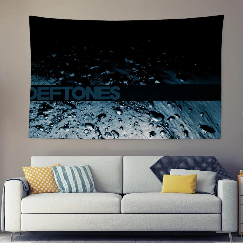 VIKAMA DarkThemed Band Tapestry Owl Pattern Bedroom Rock StudioGaming Room Decorative Tapestry Room Decoration