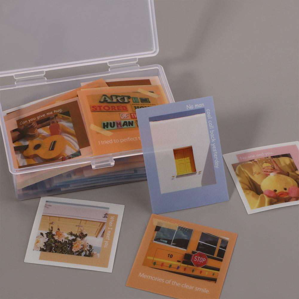 Poker Game Transparent Plastic Storage Case Playing Card Box Plastic Boxes Playing Cards Container