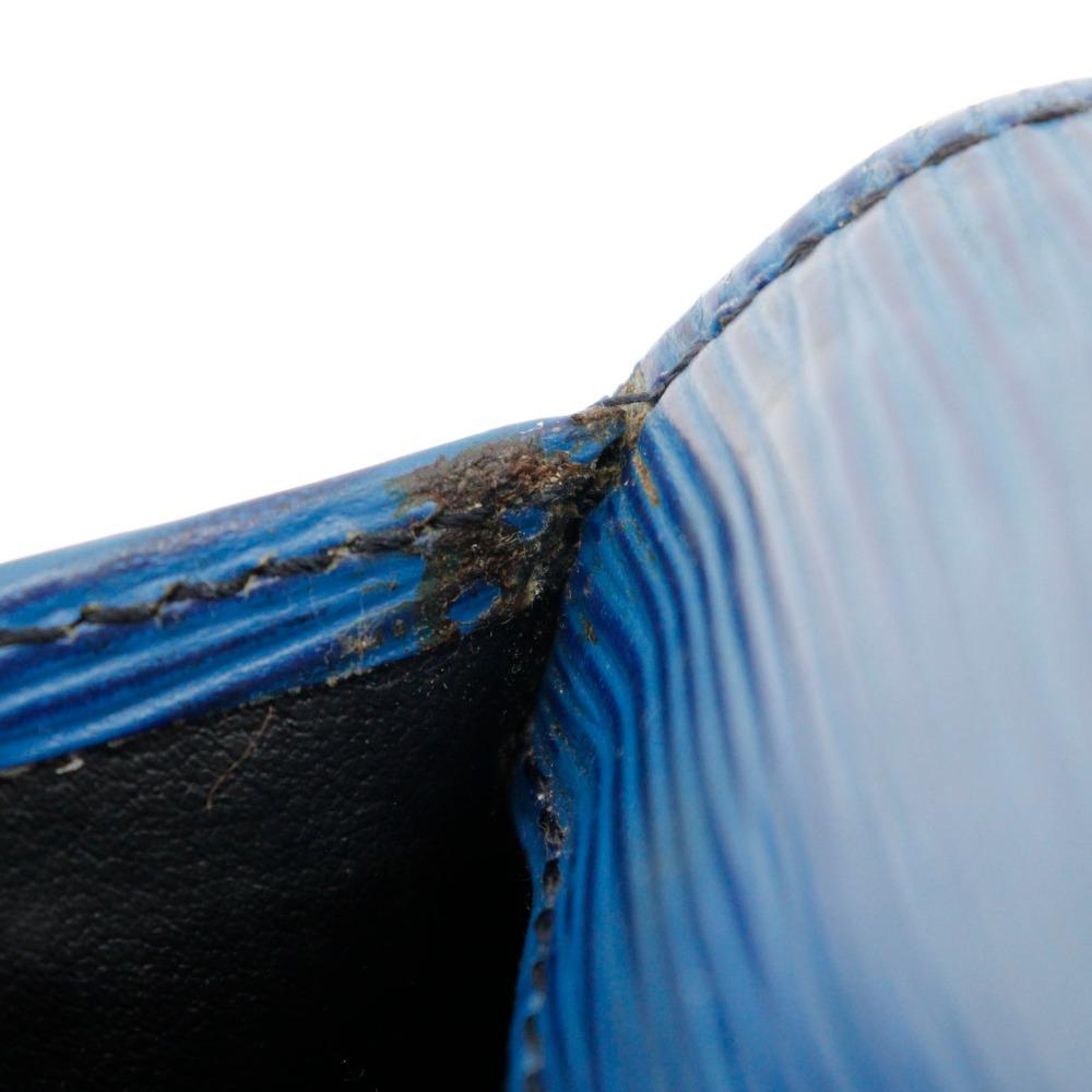 LOUIS VUITTON Art deco Clutch bag M52635 Business Bag Toledo Blue Blue Epi Leather Women Used