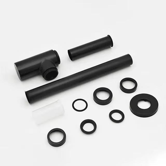 Stainless Steel Brass Black Bathroom Sink Siphon Drains Bottle Trap Pop-up Drain Bathroom Vanity Basin Waste Hardware