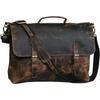 Buffalo Leather Satchel Messenger Bag Mens Laptop Computer Shoulder Bag