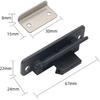 Universal Nylon Metal Cupboard Door Catch Drawer Latch for RV Boat Cupboard Doors, Black