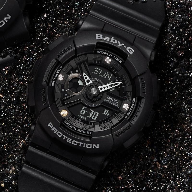 Casio Женские часы BABY-G Черные BA-135DD-1A BA-135DD-1A