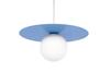 Lampa Wisząca Z Kloszem Niebieska Tarcza Ø25Cm Robin 1Xg9 10W K-5446 Kaja