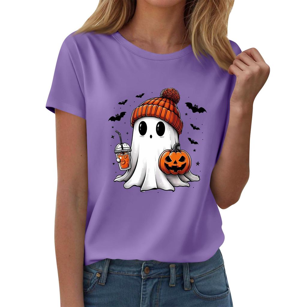 Женские футболки, Женские топы с коротким рукавом, Летняя мода, Повседневные стильные футболки с круглым вырезом, Туники