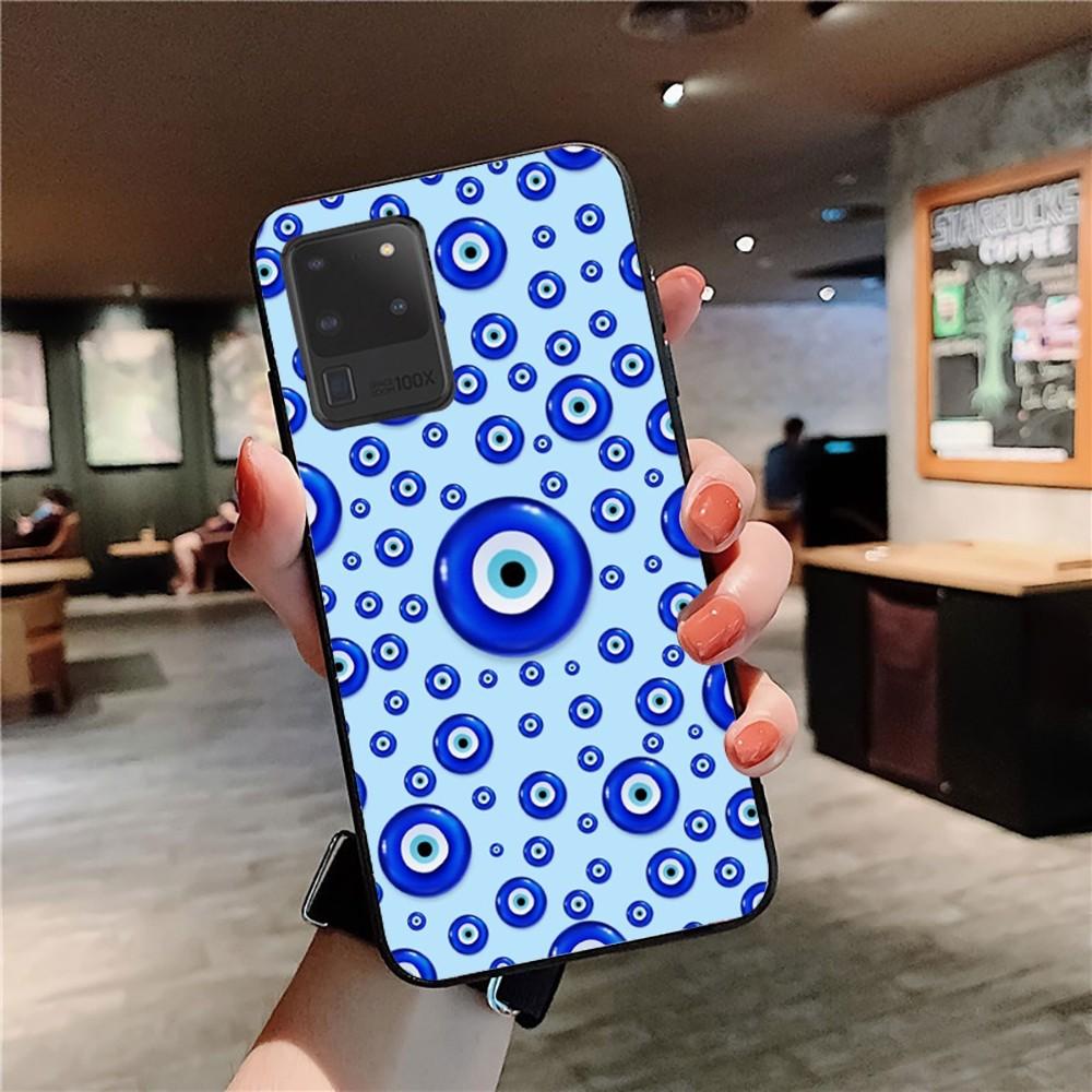 Смешной турецкий синий амулет от сглаза Чехол для телефона для Samsung S 9 10 20 21 22 23 30 23plus lite Ultra FE S10lite Чехлы