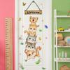 Waterproof Door Sticker PVC 3D Stacked Kittens Pet Home Butterfly Decorations Cat Lover