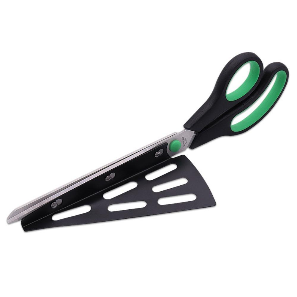 Stainless Steel Detachable Pizza Scissor 2 in 1 Scallion Scissor Creative Pizza Cutter Salad