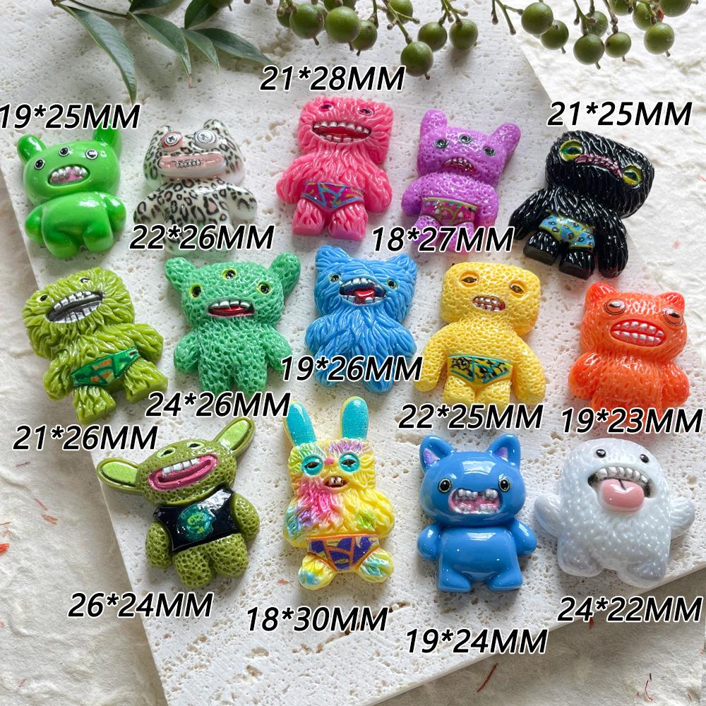 Sprout Monster Cute Cartoon Resin Figurines 14Pcs Miniature Garden Decor Plant Potted Accessories Creative Desk Toy Kids Gift