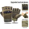 Мужские тактические перчатки с полупальцами — нескользящие, дышащие, износостойкие, идеально подходят для тренировок спецназа, фитнеса и езды на мотоцикле.