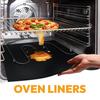 2 шт. большие вкладыши для электрических газовых духовок, антипригарный многоразовый коврик из стекловолокна для защиты пола духовки, термостойкий коврик для выпечки на гриле