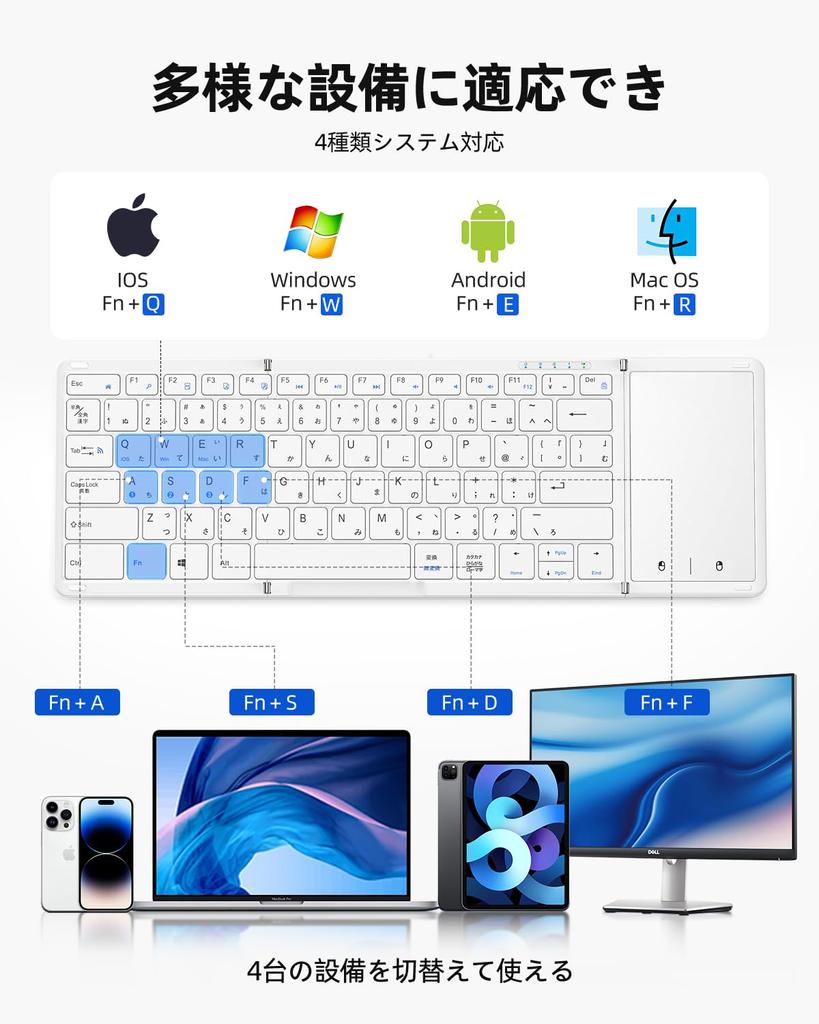 Omikamo Bluetooth Foldable iPad Japanese Wired Includes Compatible with iPad Mini For Equipped with Instruction Japanese Instruction Manual Included