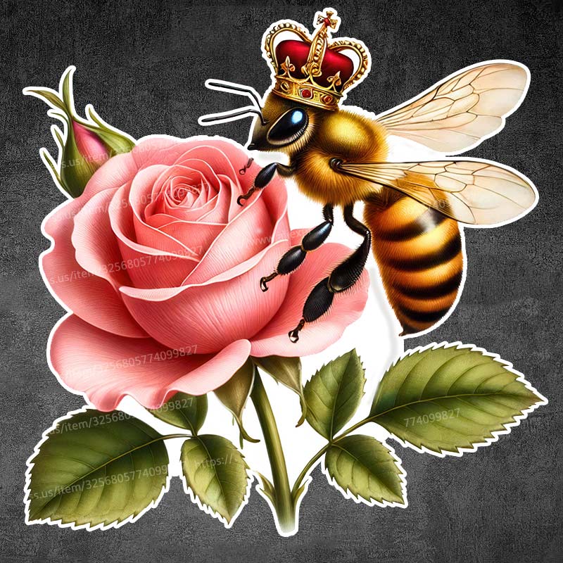 Queen Bee Honey Bee Art Car Sticker Waterproof Vinyl Decal on Bumper Rear Window Laptop Self-adhesive Decal Car Accessories Y169