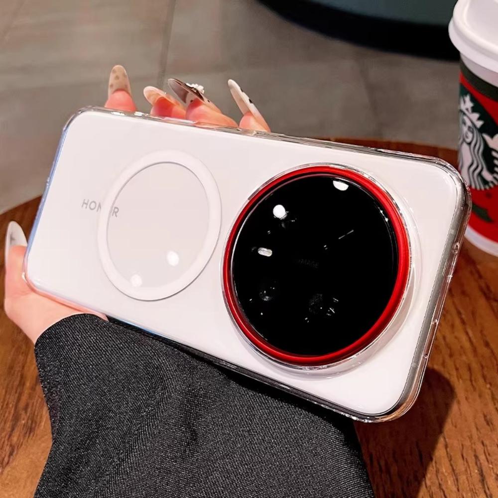 Чехол для Honor Magic8 Pro Жесткий Прозрачный Дружелюбный к коже Магнитный Защита от падений Чехол-оболочка для Honor Magic8 Pro Ударопрочный Бампер