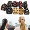 Flower Cute Butterfly  Stretchy Hair Accessories  Double  Wood Beads Magic Hair Comb