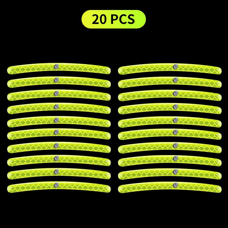 Автостайлинг Отражающие наклейки на ступицу колеса автомобиля Светящаяся наклейка на обод шины Для Volkswagen VW GTI Rline R Golf Phaeton Teramont ID3