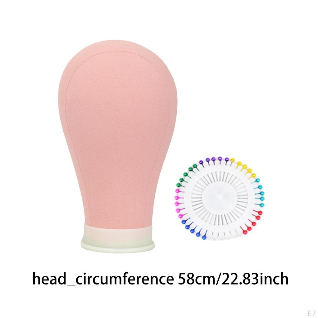 Wigs Display Mannequin Head Canvas, Wig Block Practical, Styling and Model Durability