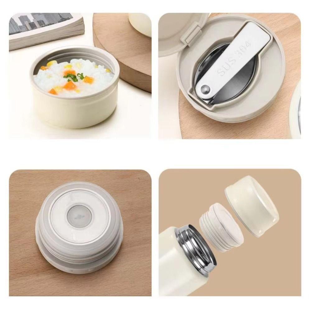 Solid Color Portable Vacuum Flask Stainless Steel Thermal Water Bottle  Outdoor Sports