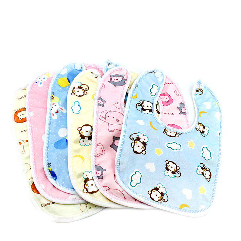 3PcBaby Bibs Bandana Waterproof Cotton Babadores Burp Saliva Towel Cartoon Boys Girls Accessories